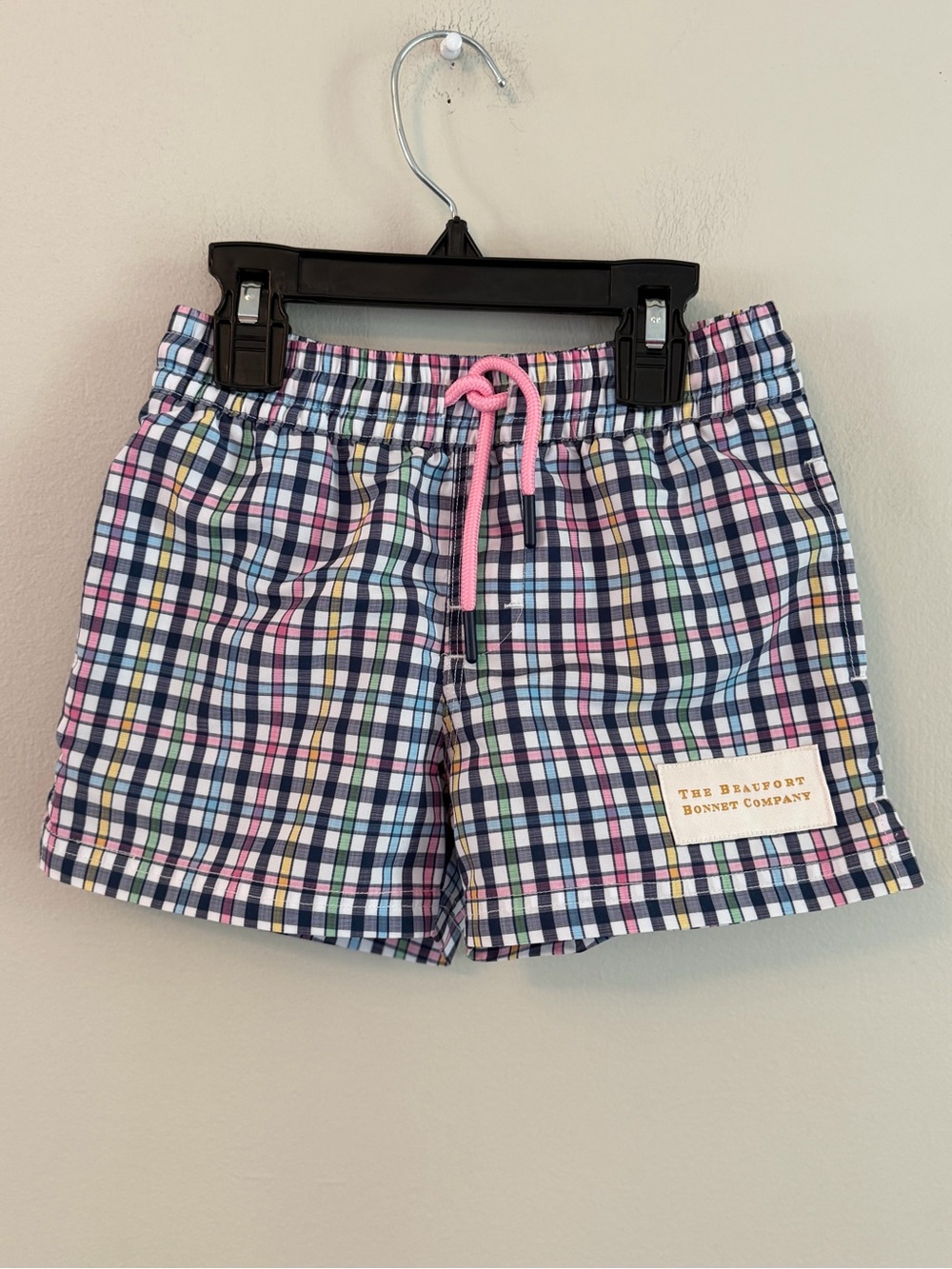 Beaufort Bonnet Company Multicolor Plaid Swim Shorts Trunks